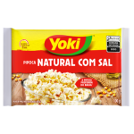 Pipoca para Microondas Sabor Natural YOKI com Sal 100g